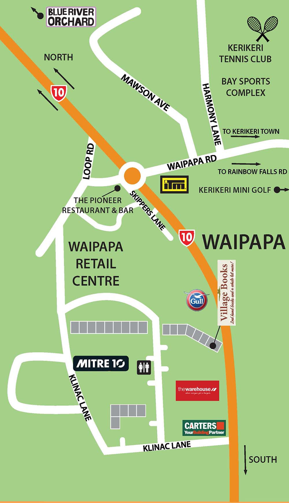 Waipapa map